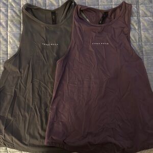 Three Nails Tank Tops in Black and Purple